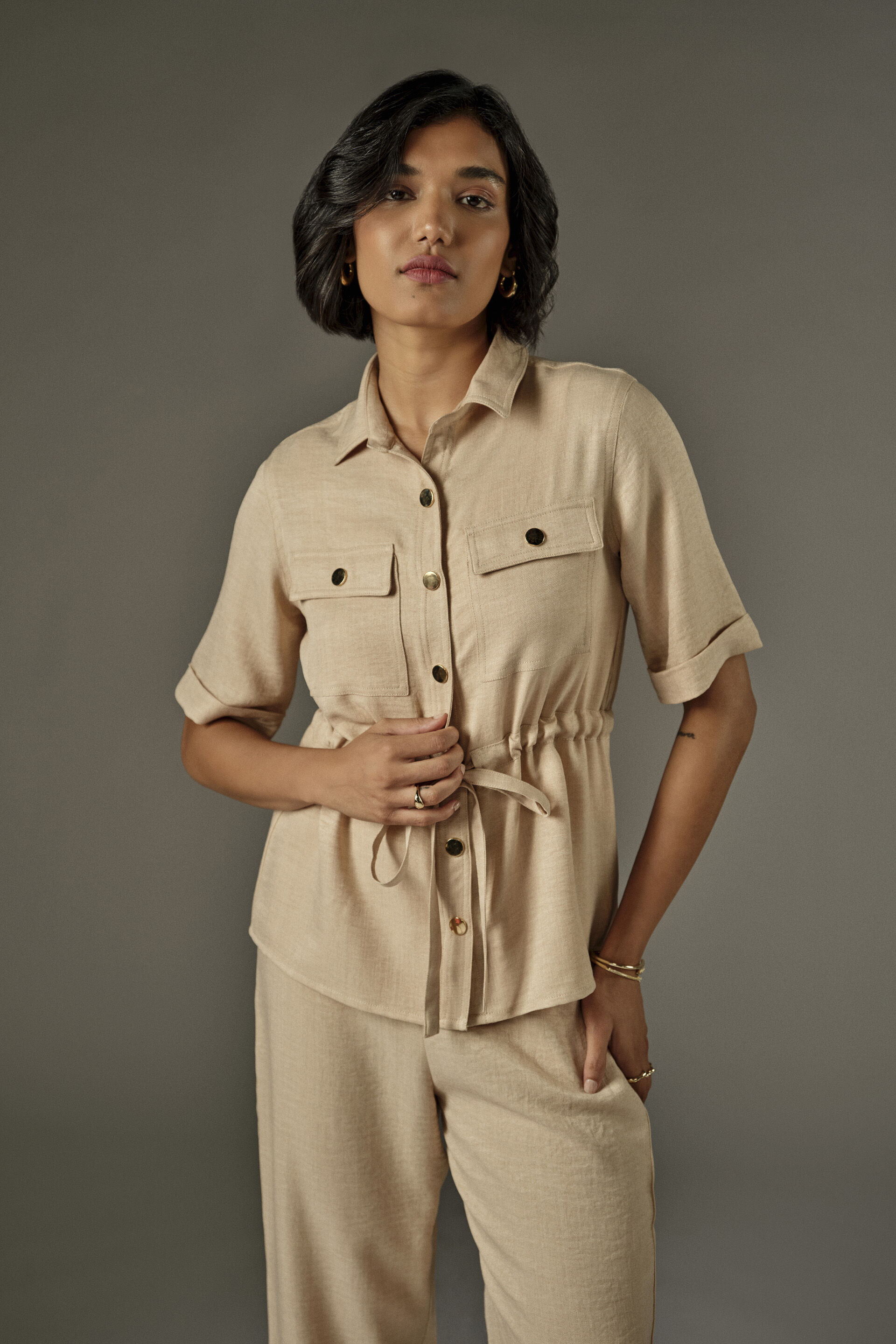 Elin Ecru Cream Shirt